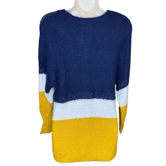 1. State Color Block in Navy, White & Mustard with Sparkle NWT Size XS - Picture 5 of 10